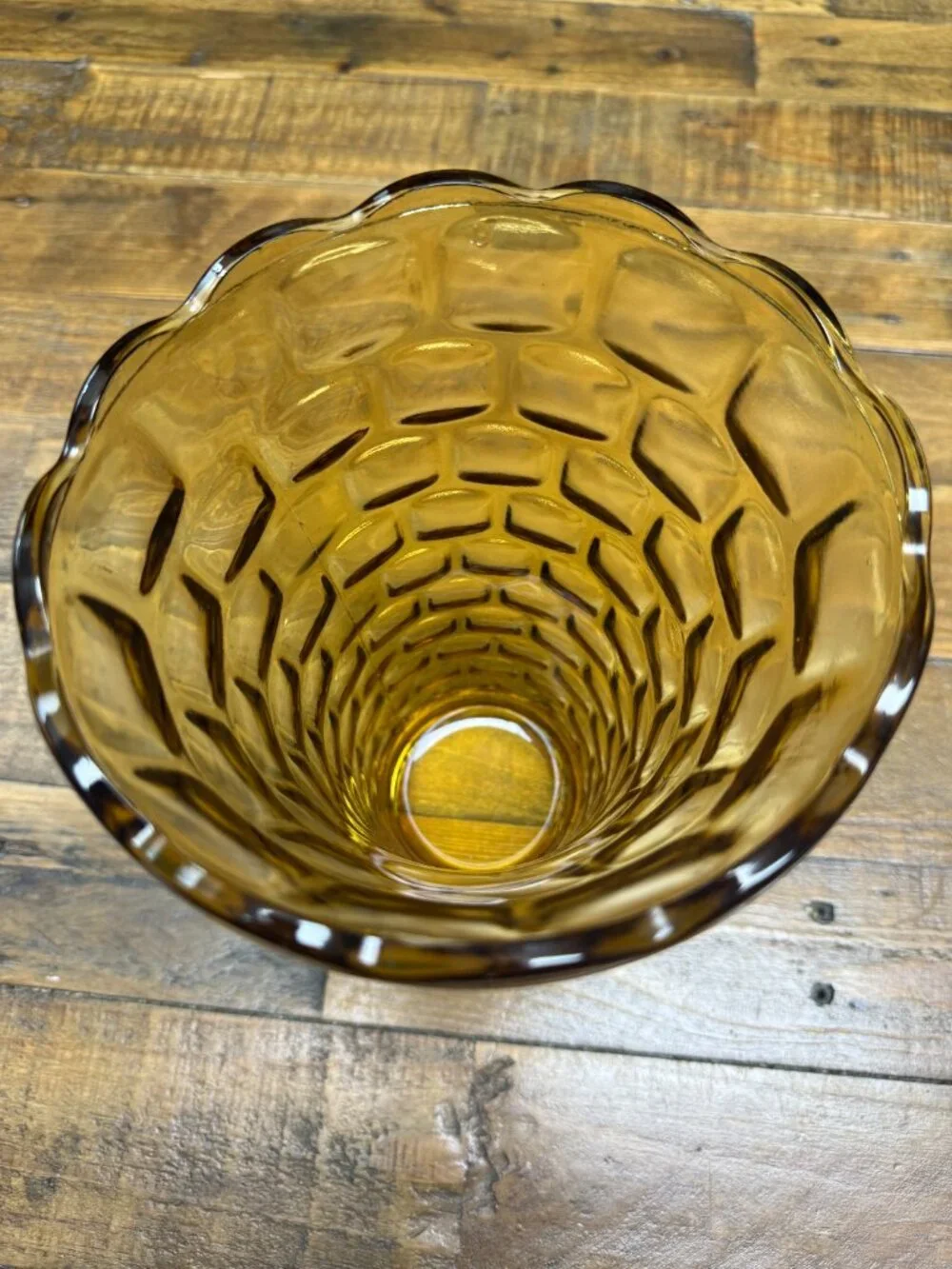 Vintage 1960's Federal Glass Colonial Yorktown Amber Gold 8